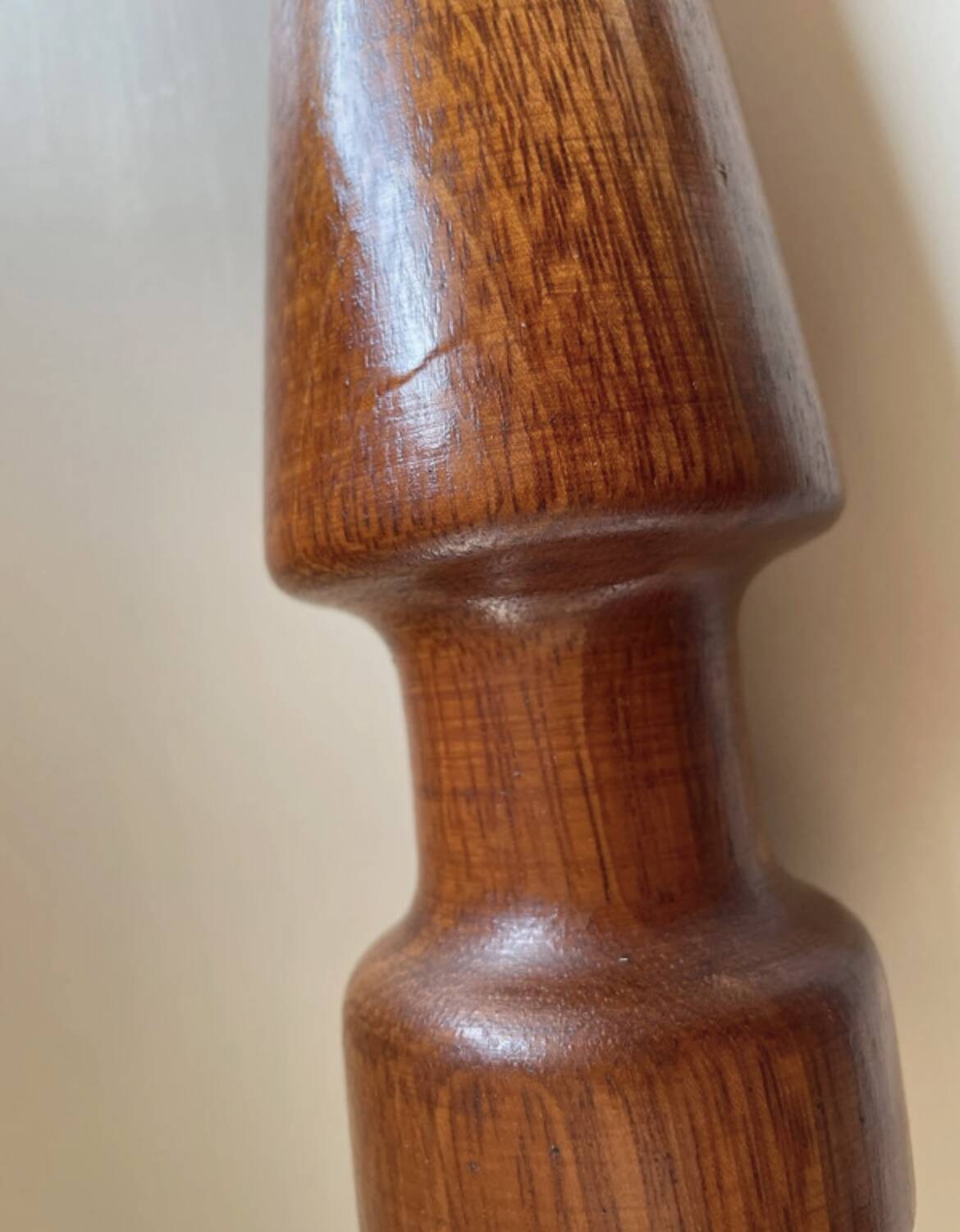 Bougeoir bois tourné de style scandinave