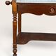 Dressing table in walnut and marble, late 19th century.