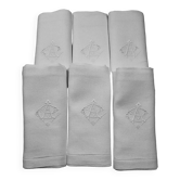 6 Napkins early 20th century AC monogram
