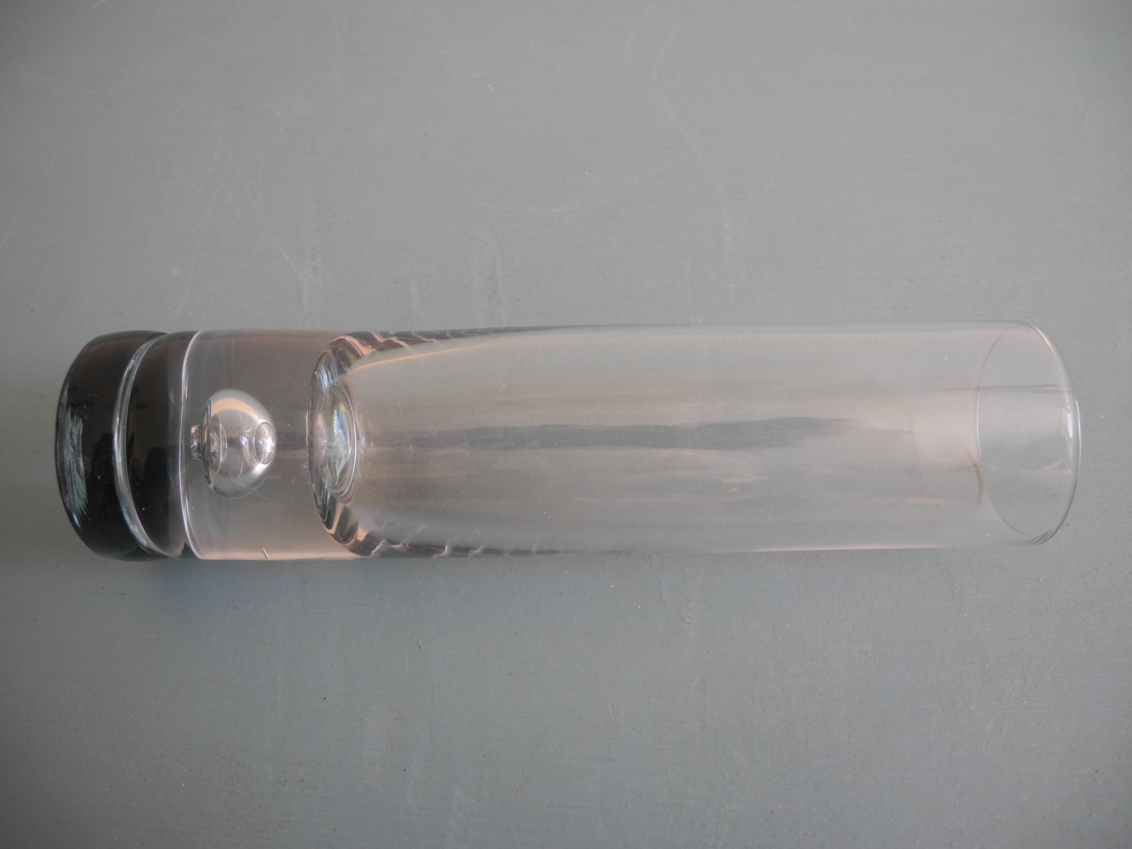old vintage soliflore bubble roll vase blown glass Tapio Wirkkala