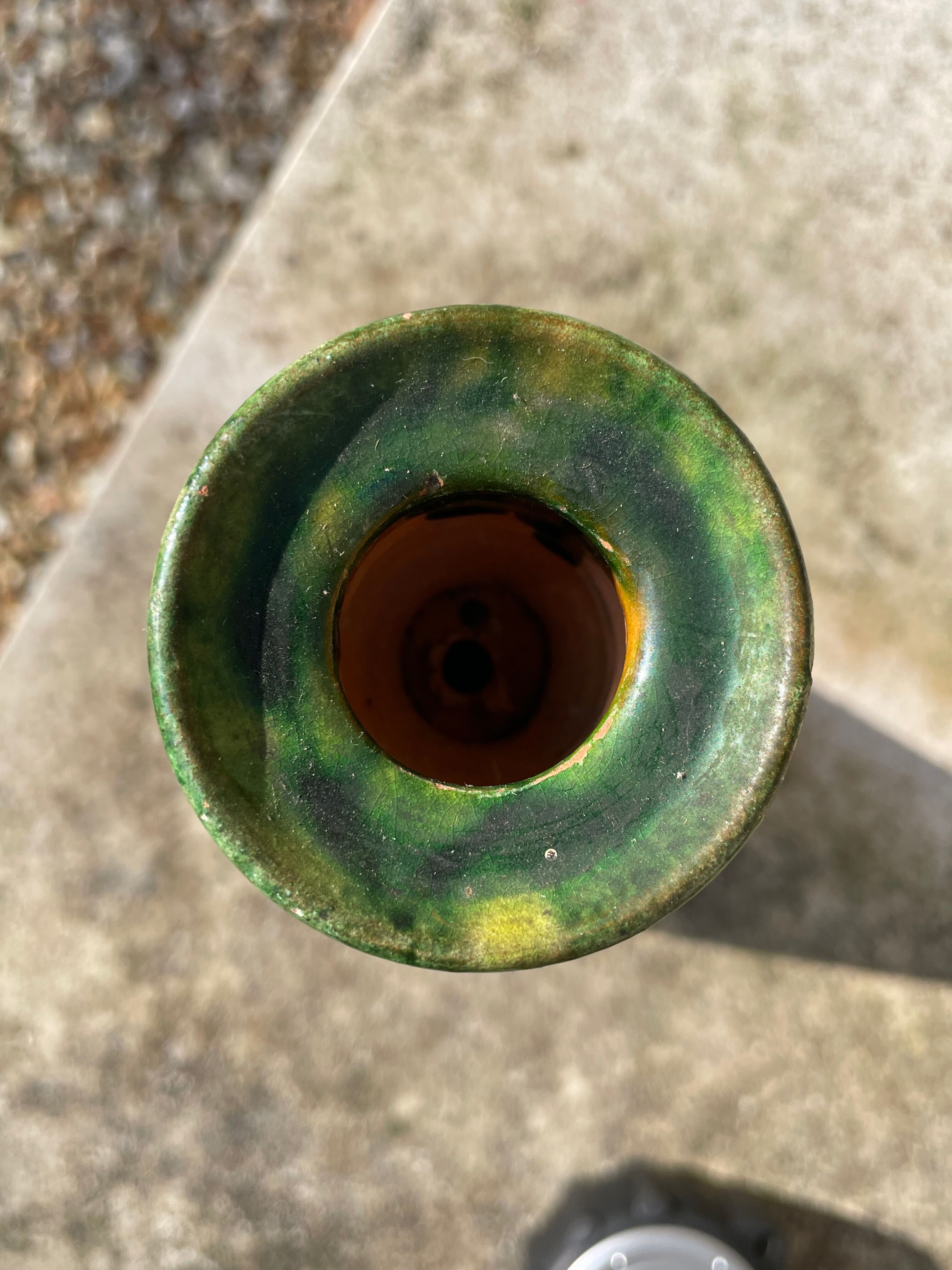 Picasso terracotta candle holder