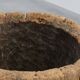 19th Century French Primitive Hollowed Oak Tree Trunk Planter