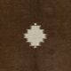 Vintage Mohair Kilim Rug. Handwoven Blanket. Turkish Sofa Throw. Brown Bed Cover
