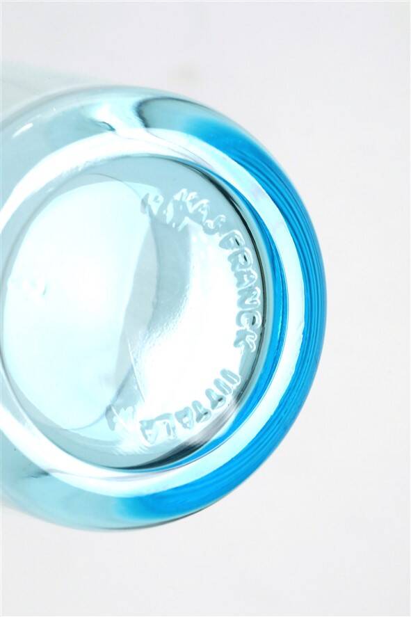 Set of 4 Iittala / Kaj Franck 'Kartio' drinking glasses / 'glacier blue' / Mid Century Modern design / Finland