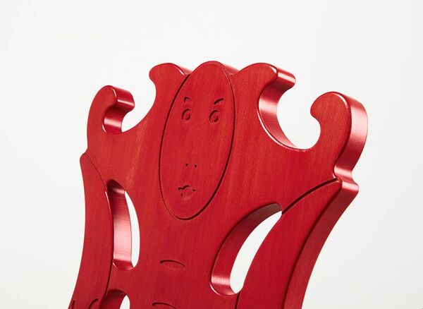 Très rare chaise de musée par Alessandro Mendini pour Osvaldo Mastrangelo Italie