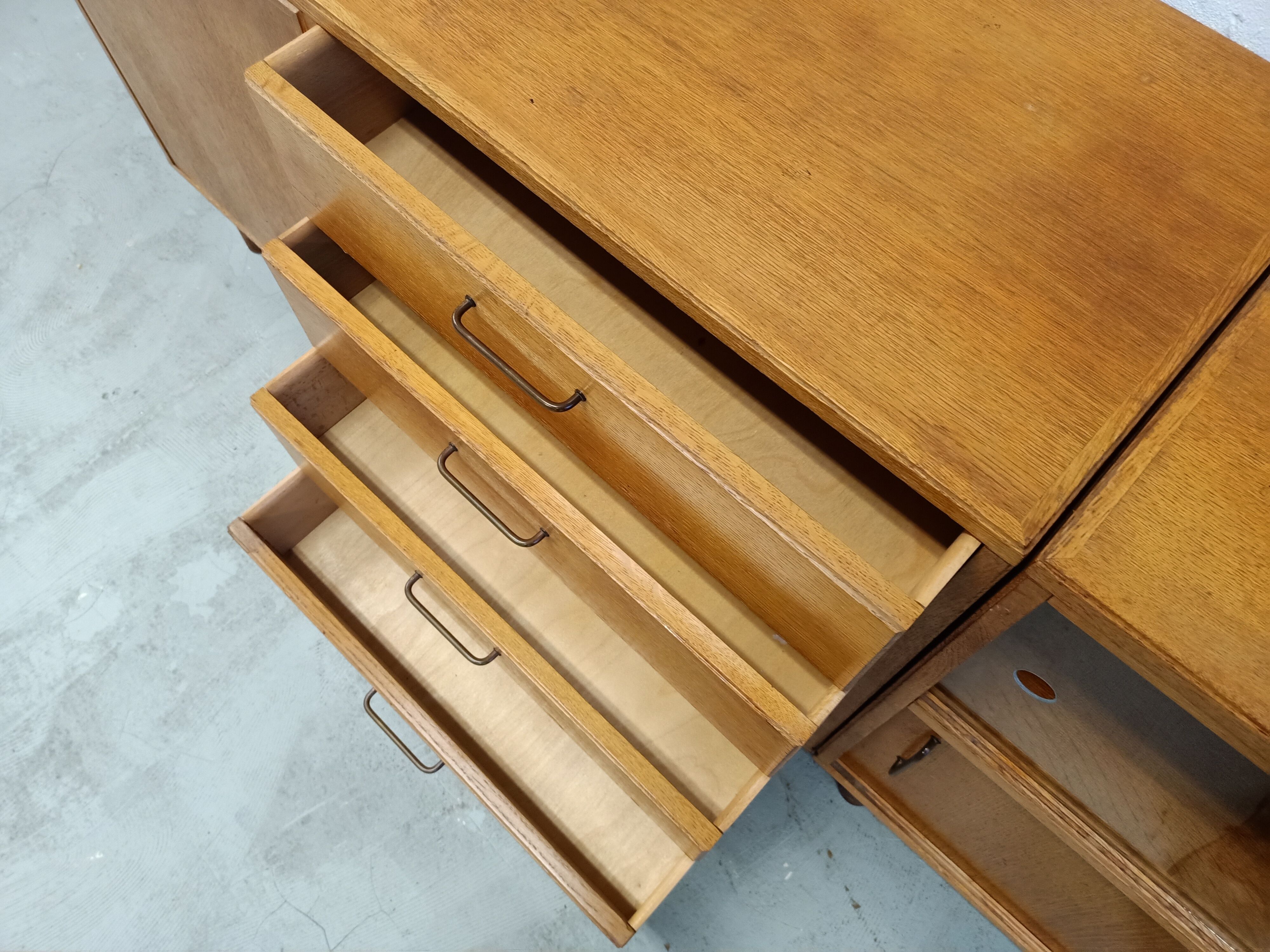 Dutch sicdeboard in 3 parts, 1950's