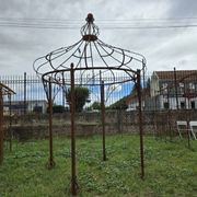 Gloriette, arbour, wrought iron pergola