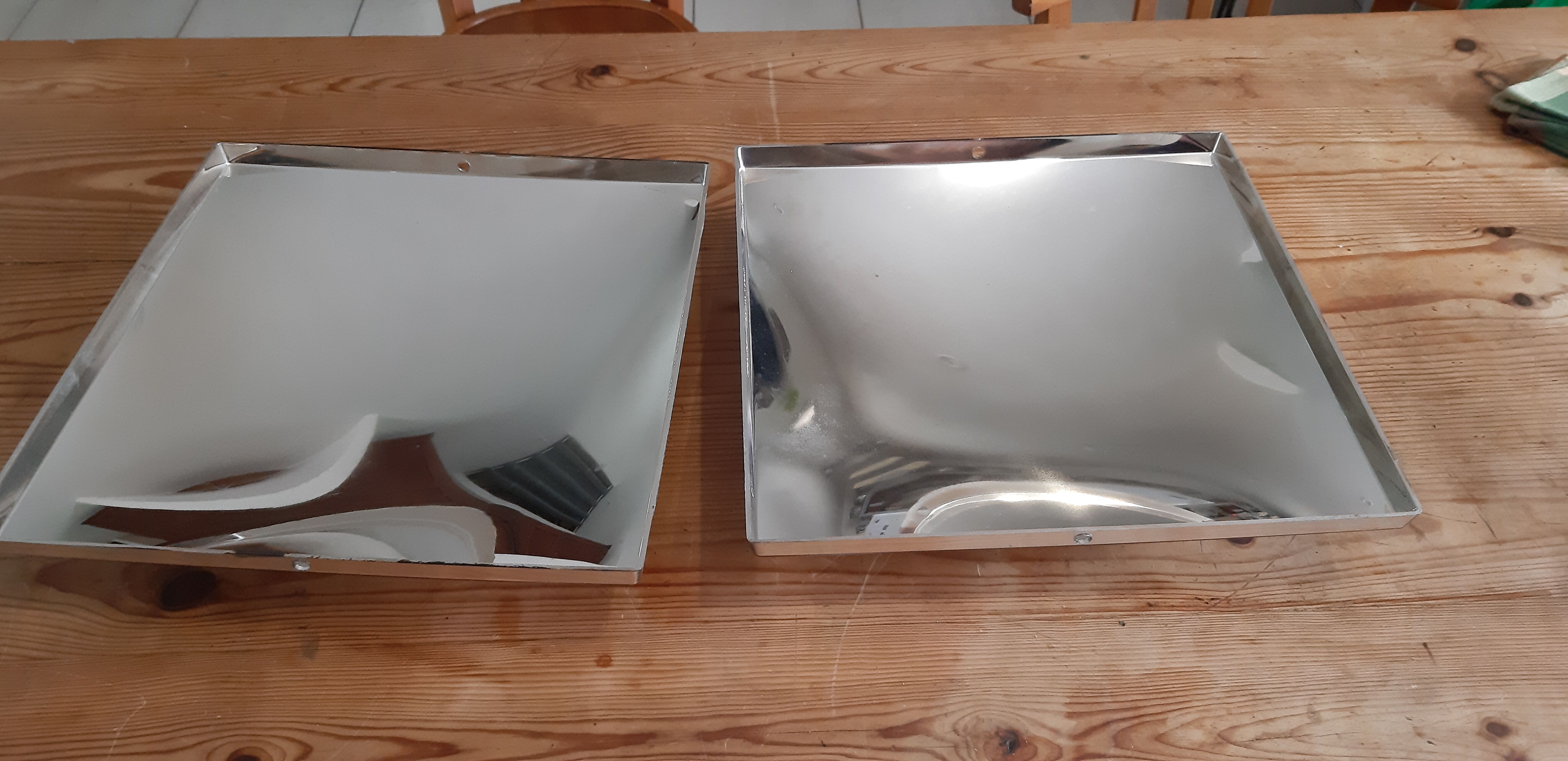 Pair of vintage mirrors made in slovenia