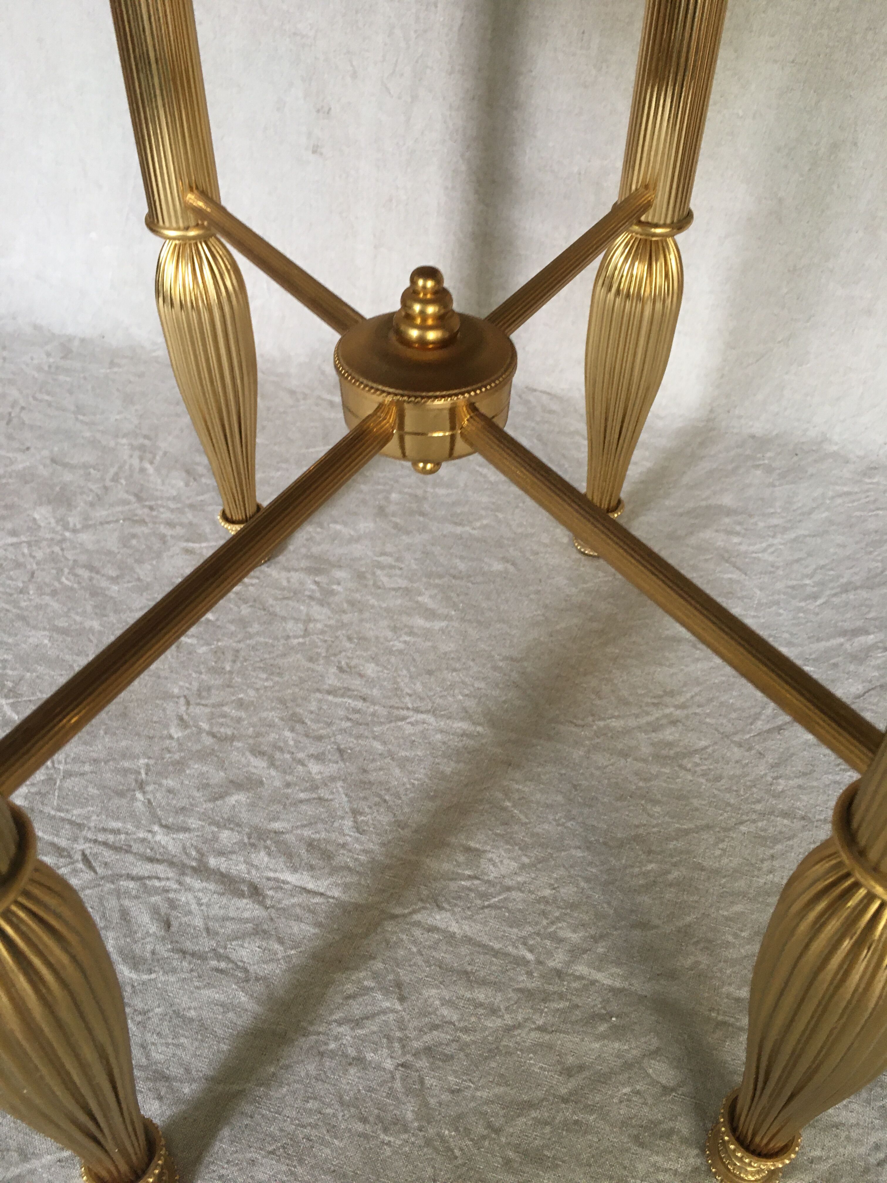 Brass tabouret of the 70s