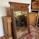 Large antique trumeau mirror in solid oak – Henri II style