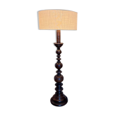 "Colonial" floor lamp in solid wood - 1960.
