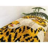 Coussin Ikat tigres persans