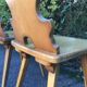 Pair of 70's light wood mountain chairs