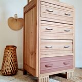 Renovated chest of drawers high 4 drawers