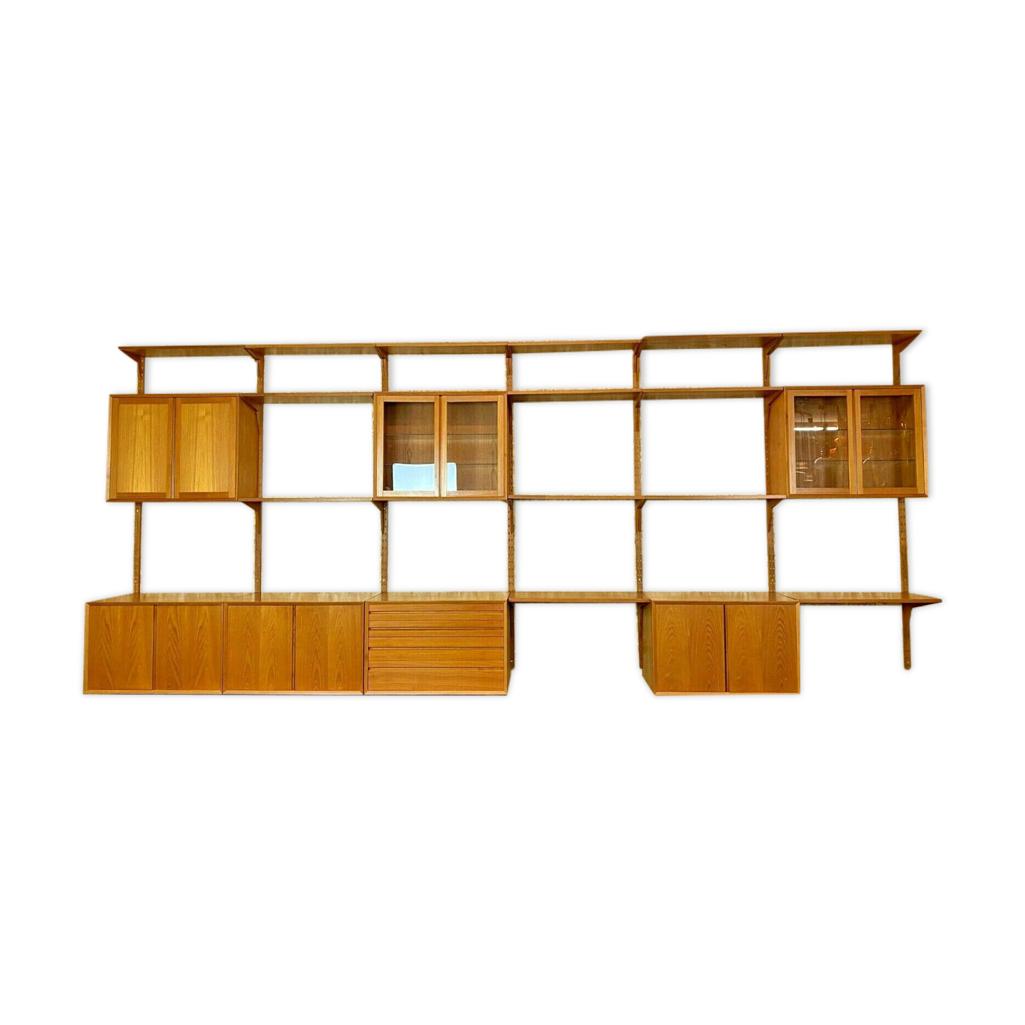 Teak wall shelf by Cado Poul Cadovius 60/70