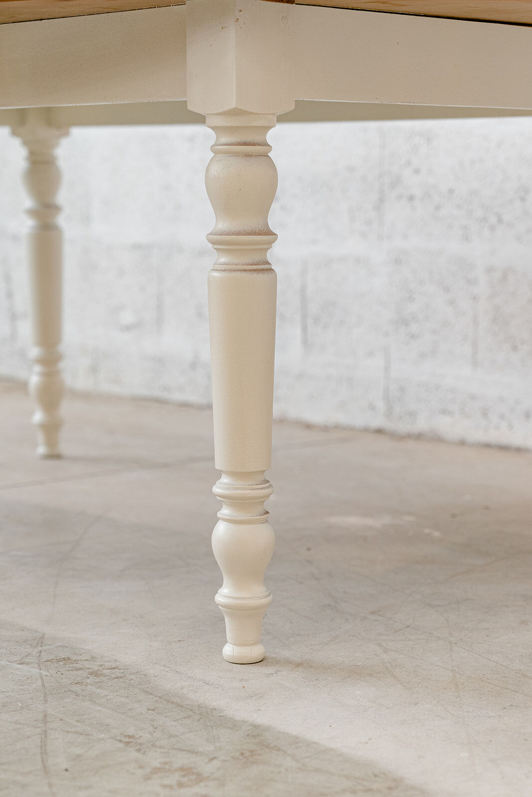 Oval marquetry table – solid wood