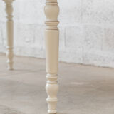Oval marquetry table – solid wood