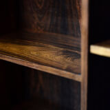 Vintage Mid-Century Danish Modern Rosewood Bookcase with Bar by Erik Brouer for Brouer Møbelfabrik,