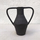 Vase amphore noir