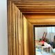 Paire de miroirs muraux en bois doré danois antiques, fin du 19e siècle