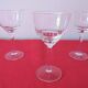 Lot 3 glasses on foot Aperitif crystal chiseled H. 14 cm Diameter edge sup. 7.7 cm