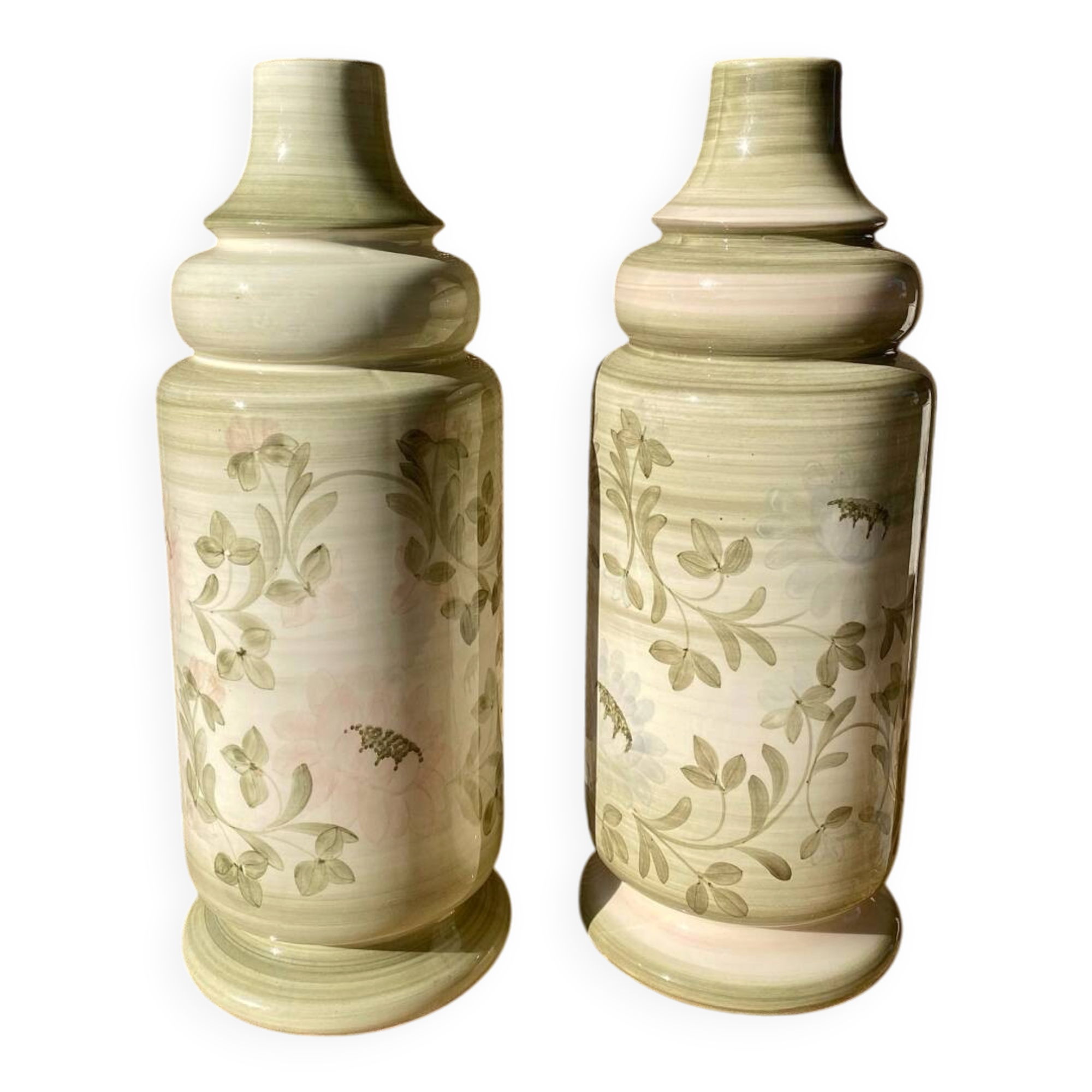 Pair of Jersey Pottery lamp bases