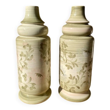 Pair of Jersey Pottery lamp bases