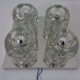 Space Age Glass Cube Lamp from Peill & Putzler, 1960s