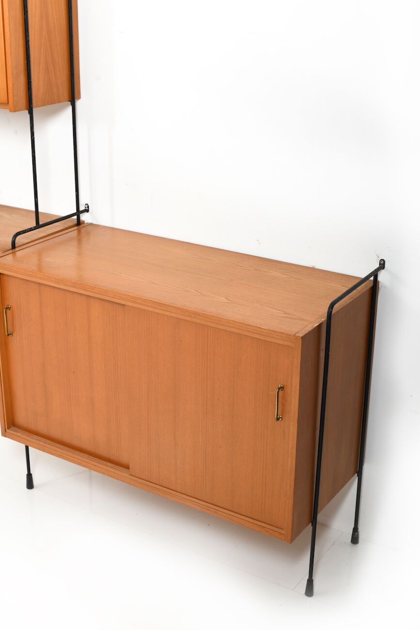 Shelf System Model Omnia in Ash by Ernst Dieter Hilker 1960s