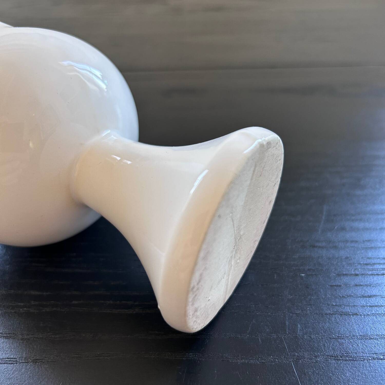 White tulip candle holder