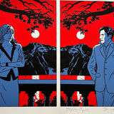 Floc'h signed silkscreen print of the film Petites Coupures by Pascal Bonitzer