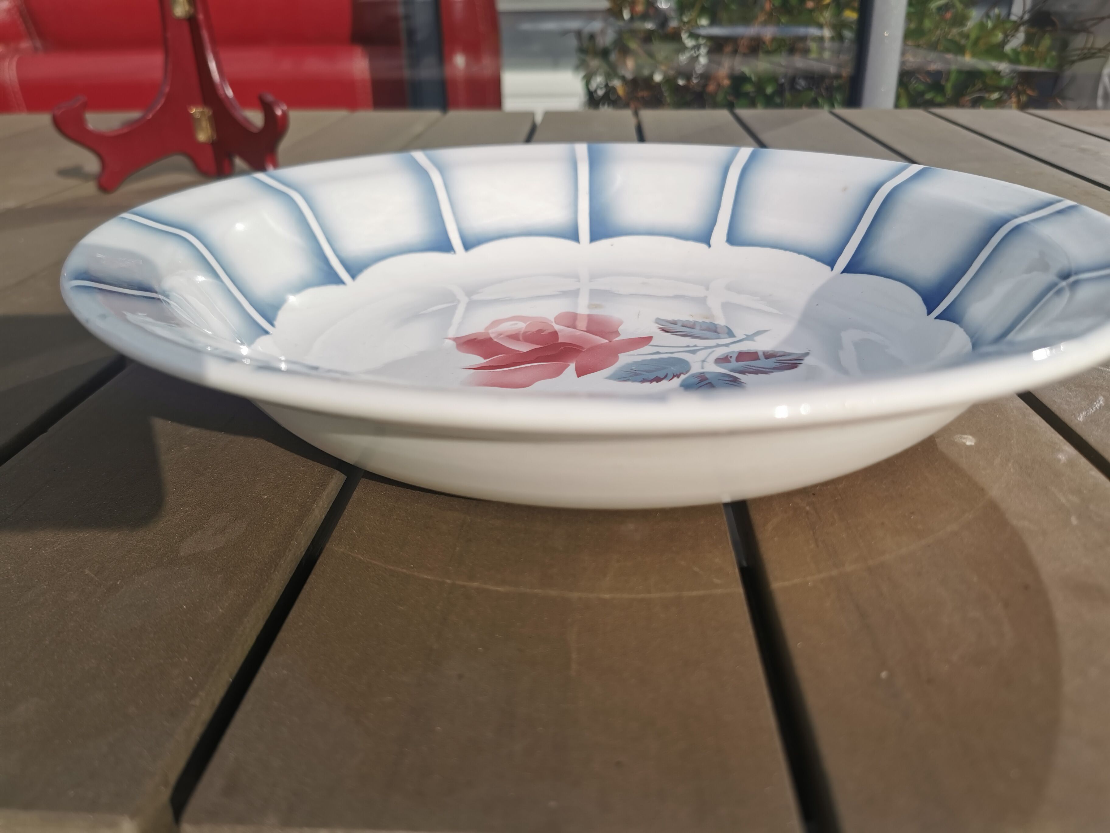 Hollow round dish digoin sarreguemines dauphin