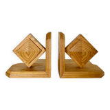 Pair of wooden bookends