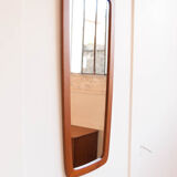 Rounded Scandinavian mirror 36x79cm