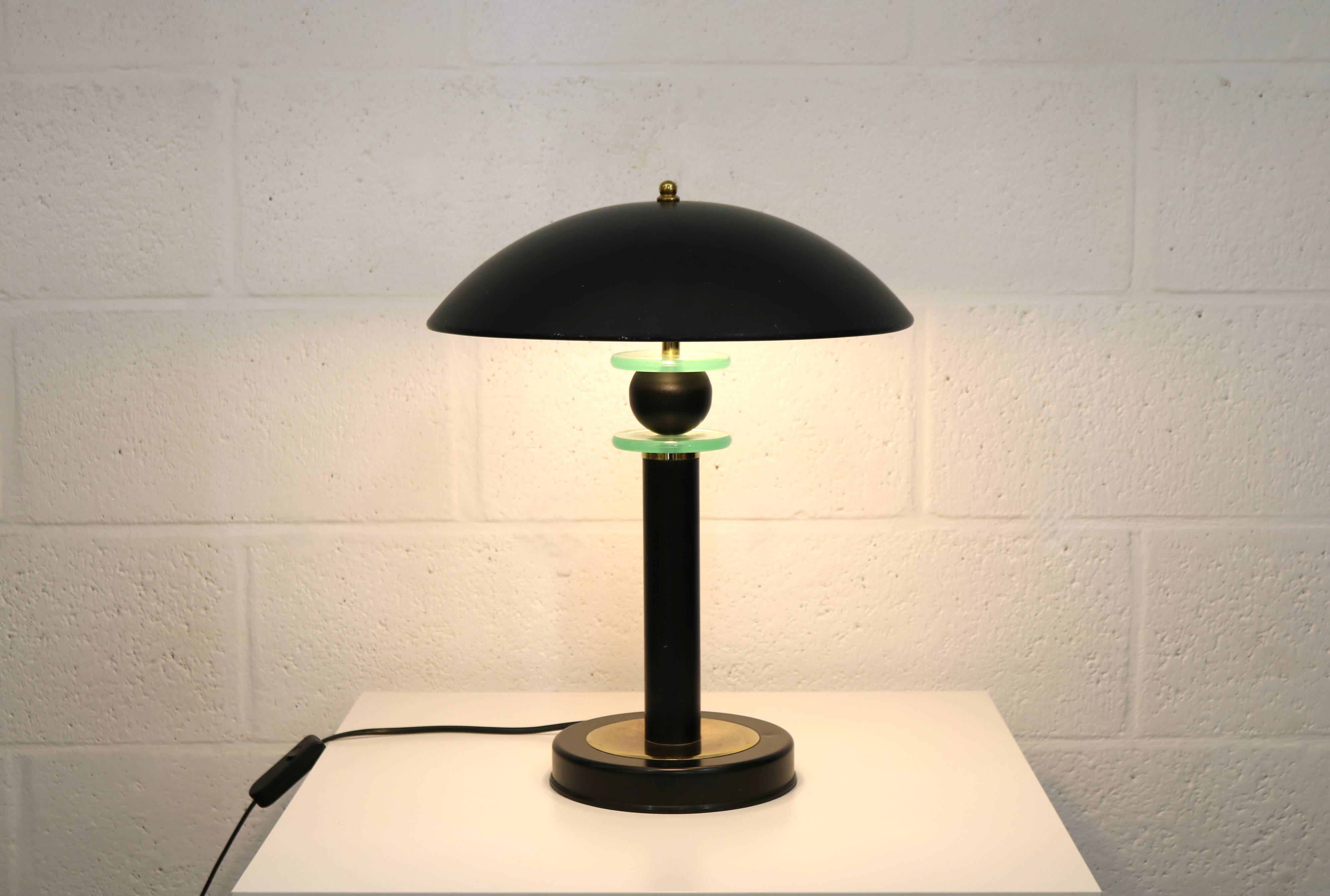 Vintage mushroom table lamp from the 80s by Shell Electric.