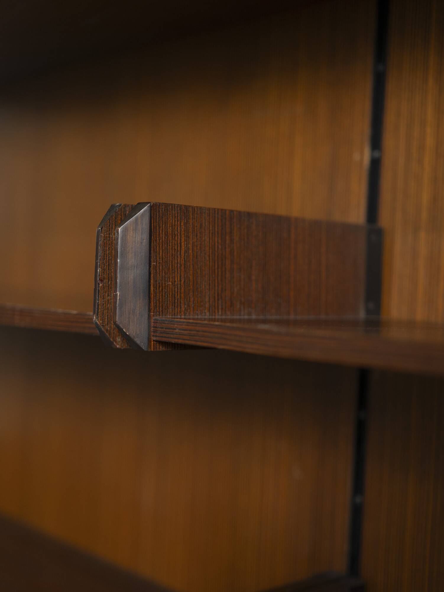 Unité murale en teck, Italie, années 1960