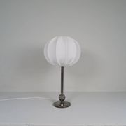 Art Deco table lamp in silver plate, 1930s Sweden