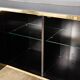 STYLISH 20thC BRASS & MIRRORED SIDEBOARD BY MICHEL PIGNERES c.1970