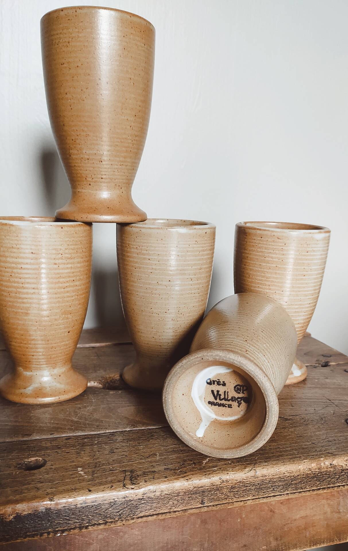 Set of 5 mazagrans • Grès Village