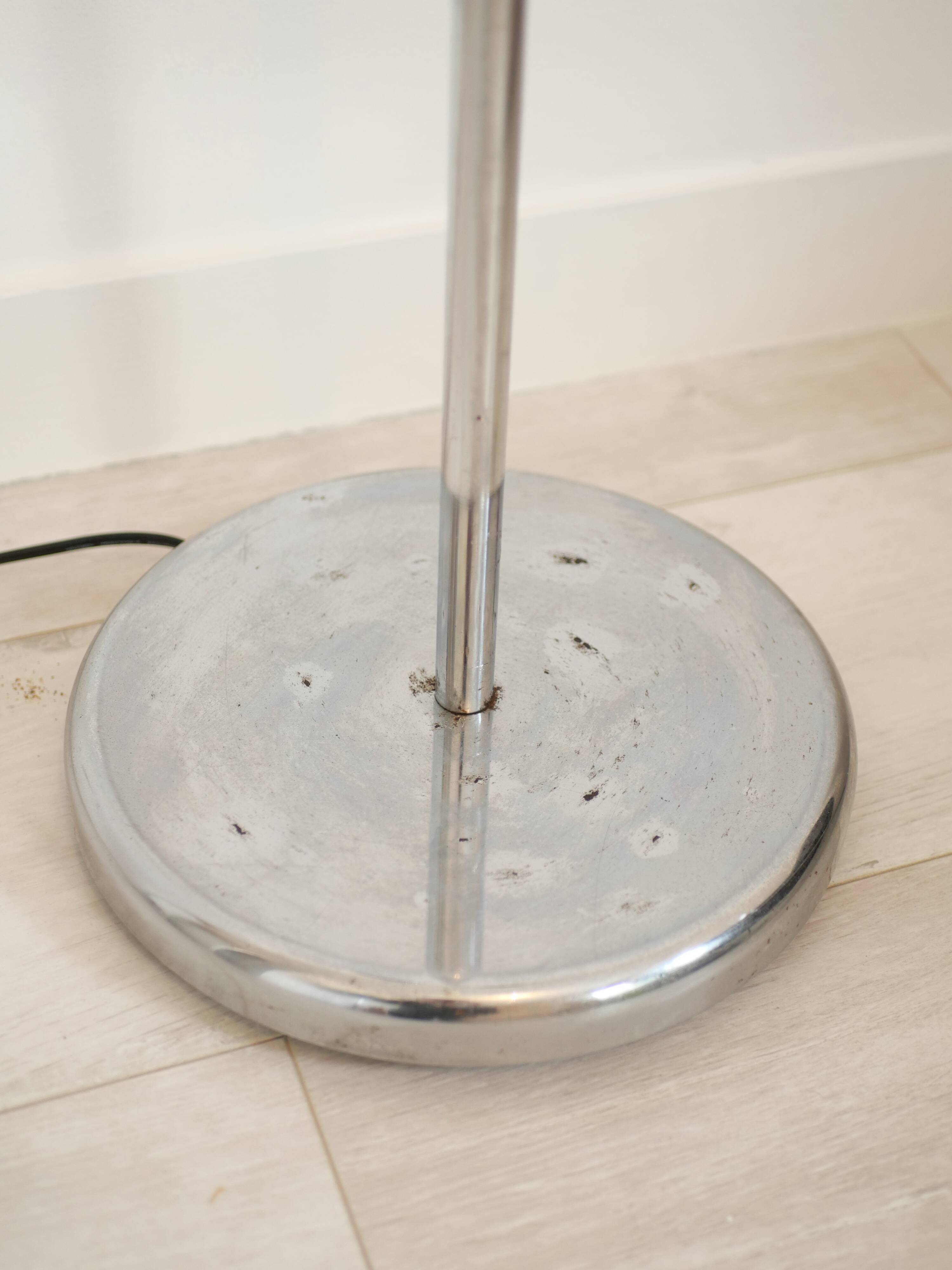 Lampadaire eyeball 2 feux en chrome