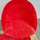 pair of vintage armchairs (red fur)