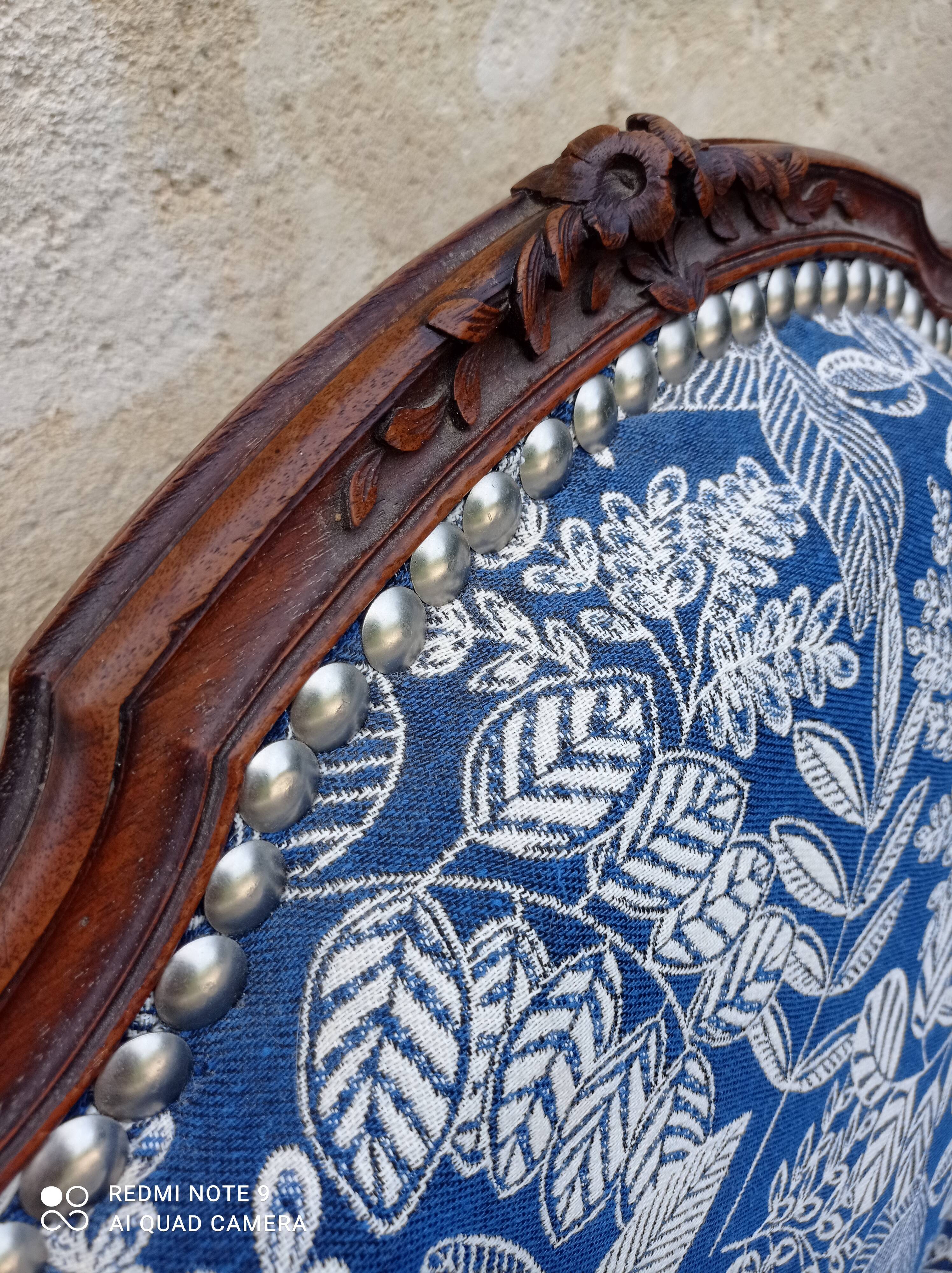 Pair of Louis XV style armchairs