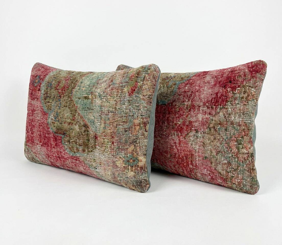 Set of 2 vintage Turkish cushion covers 41x61 cm