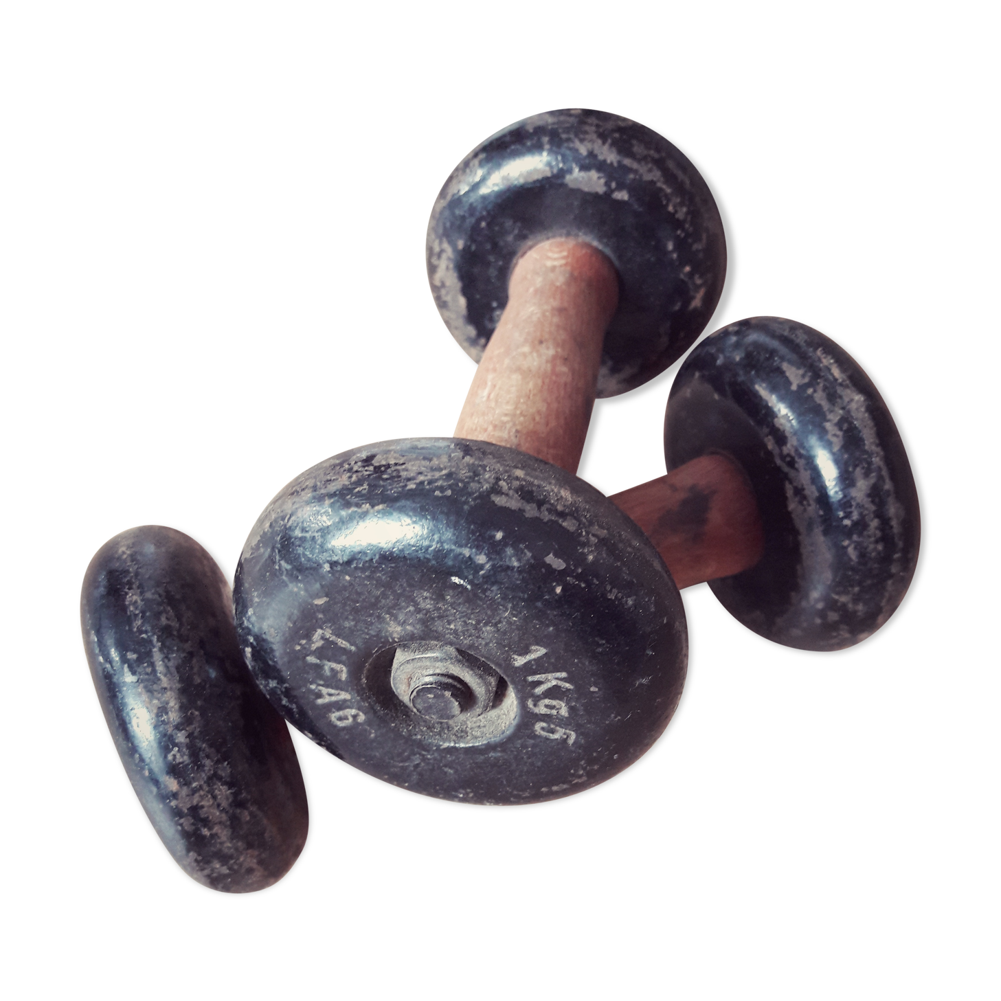 Paire d'haltères vintage