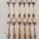 12 dessert forks + stainless steel pie shovel knife