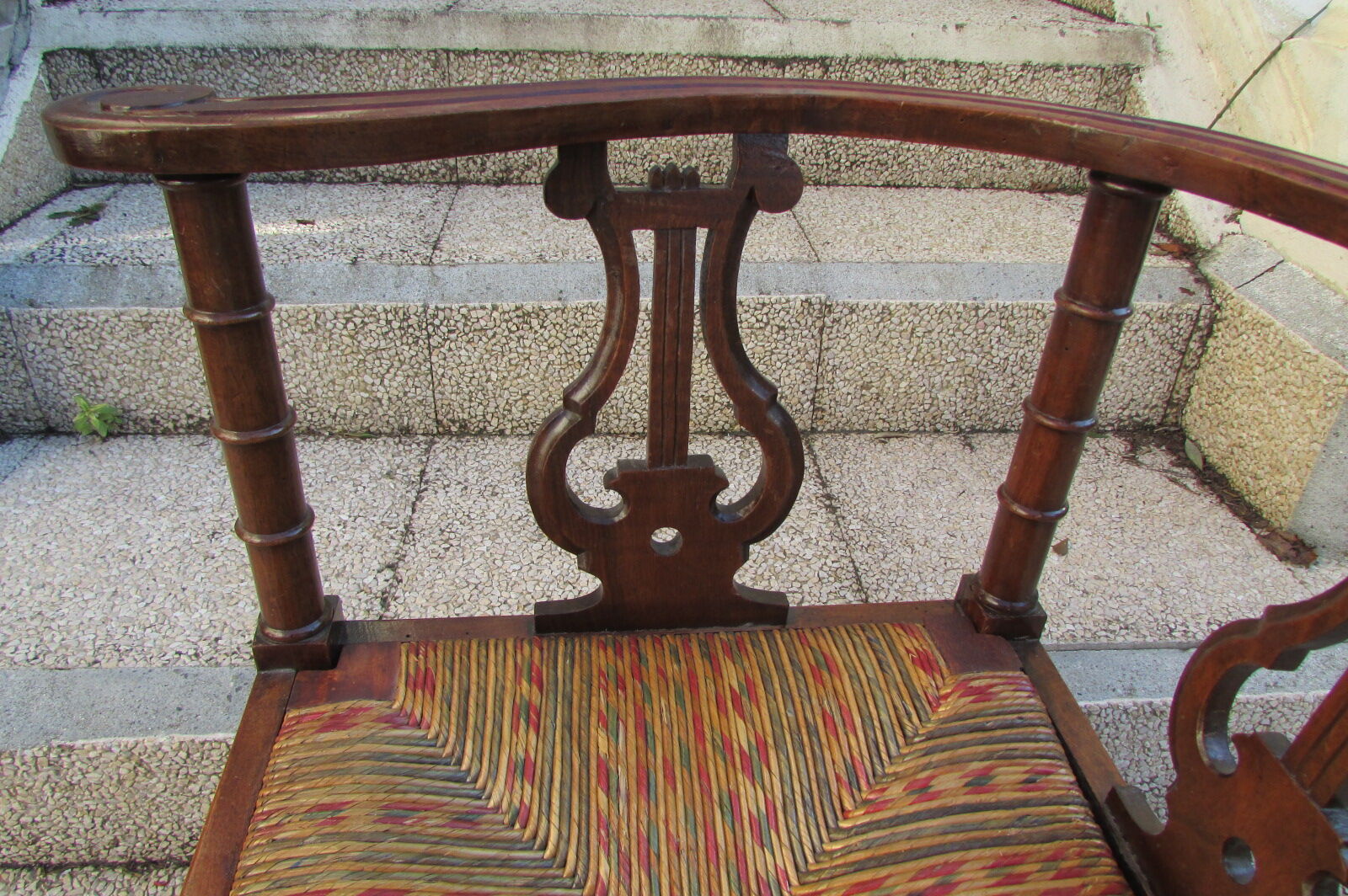 Fireplace corner chair, music chair