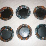 Service 6 cups and sub-cups fat lava from the 60s