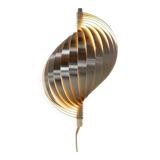 Swelling aluminum sconce by Henri Mathieu - 1970s