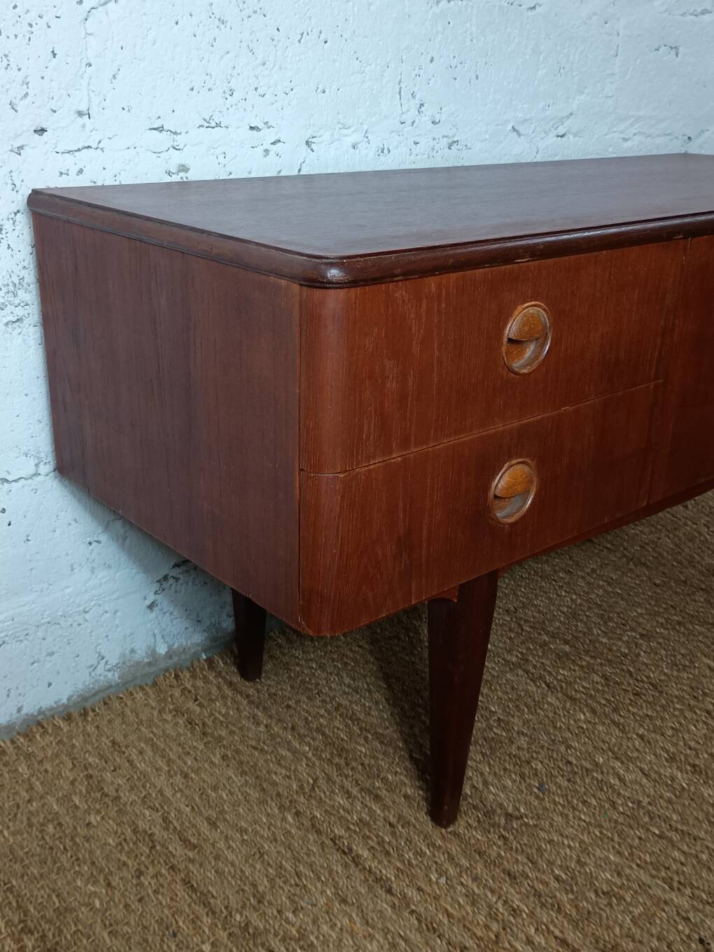 Low cabinet or small sideboard in mahogany from the 1960s.