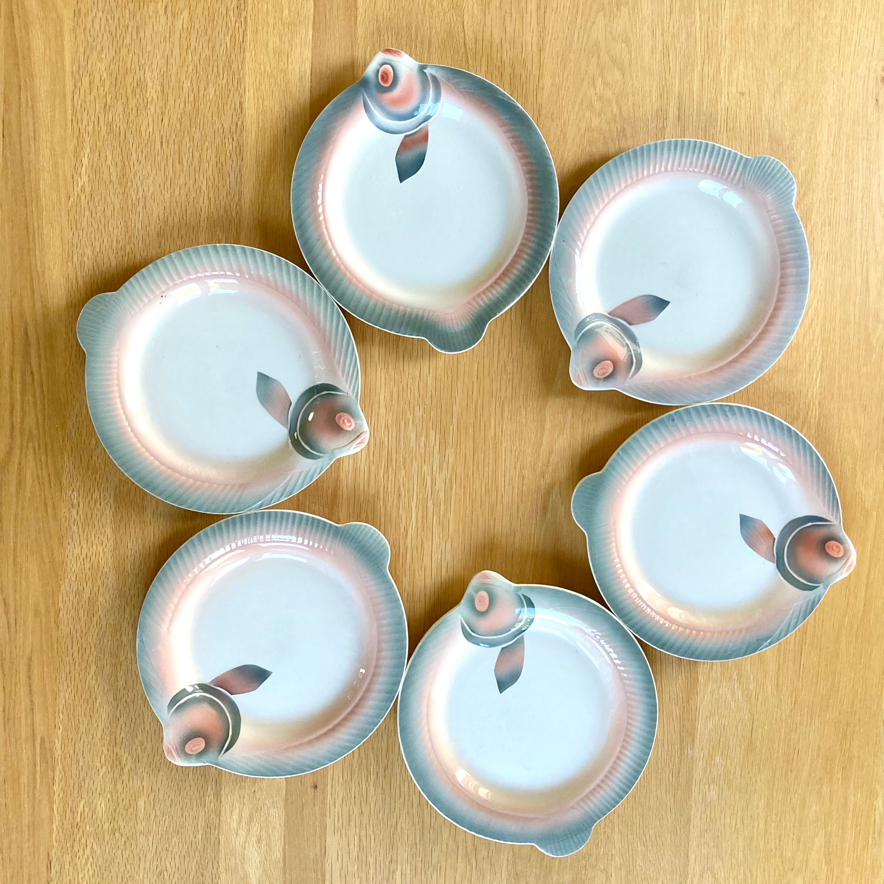 Fish plates Digoin Sarreguemines